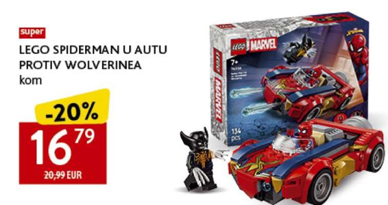 LEGO SPIDERMAN U AUTU PROTIV WOLVERINEA