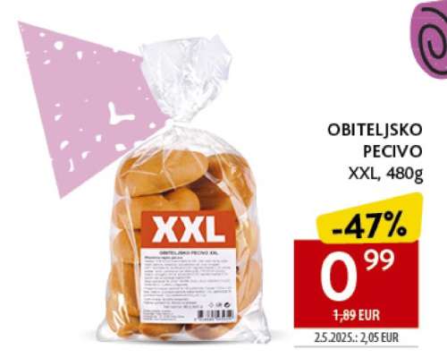OBITELJSKO PECIVO XXL, 480g