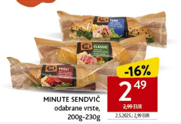 MINUTE SENDVIČ