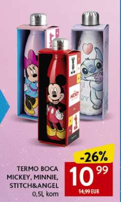 TERMO BOCA MICKEY, MINNIE, STITCH&ANGEL
