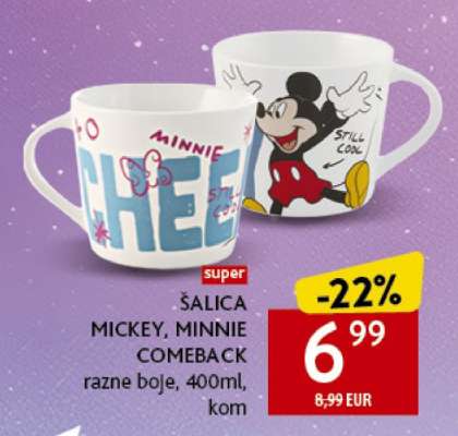 ŠALICA MICKEY, MINNIE COMEBACK