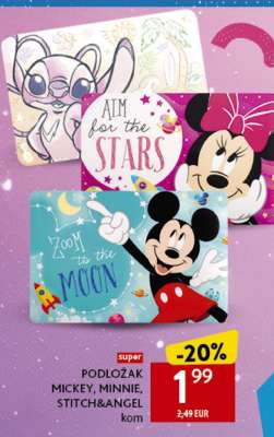 PODLOŽAK MICKEY, MINNIE, STITCH&ANGEL