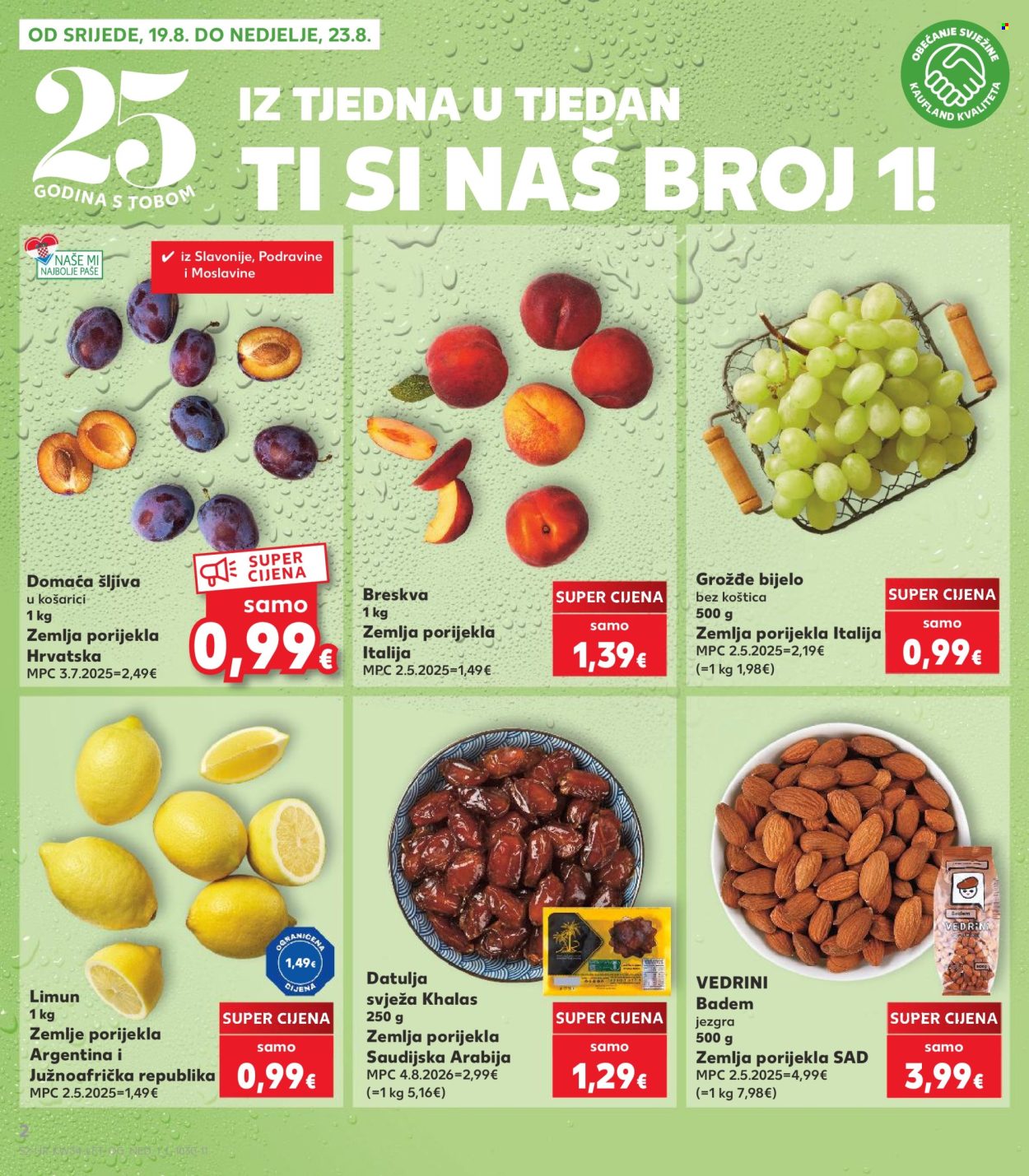 Kaufland katalog - 19.08.2026. - 25.08.2026. Stranica 2