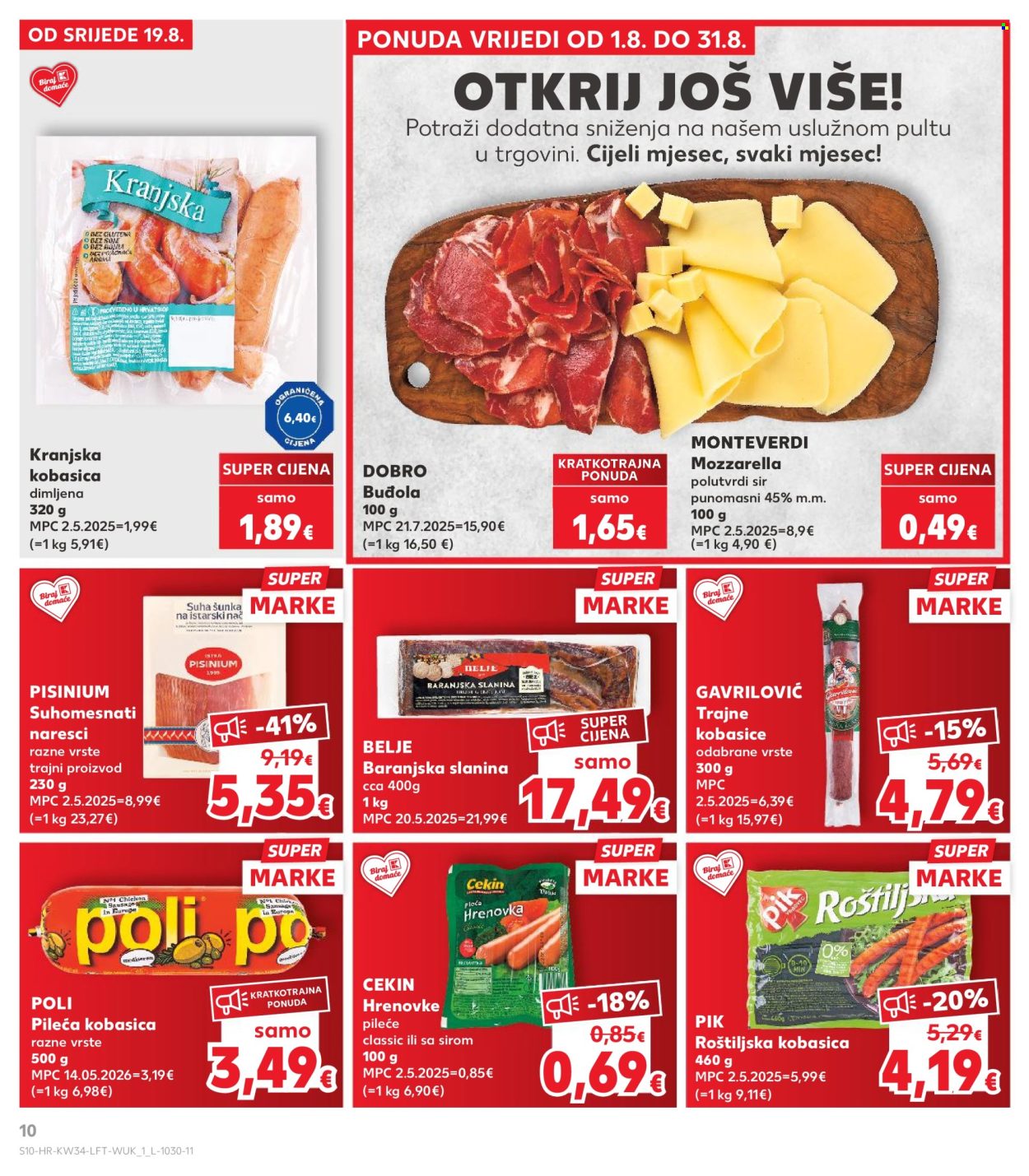 Kaufland katalog - 19.08.2026. - 25.08.2026. Stranica 10