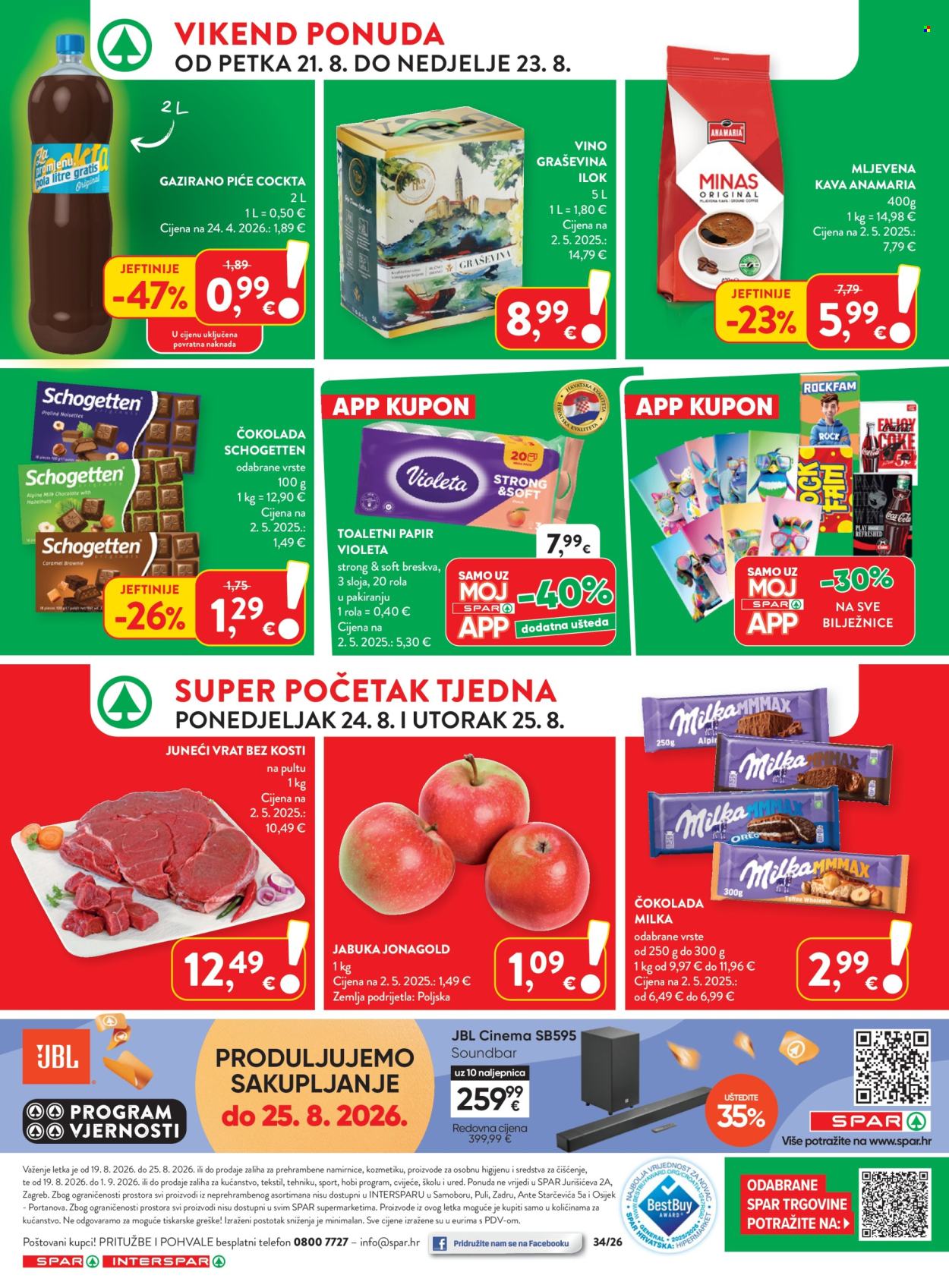 INTERSPAR katalog - 19.08.2026. - 25.08.2026. Stranica 39
