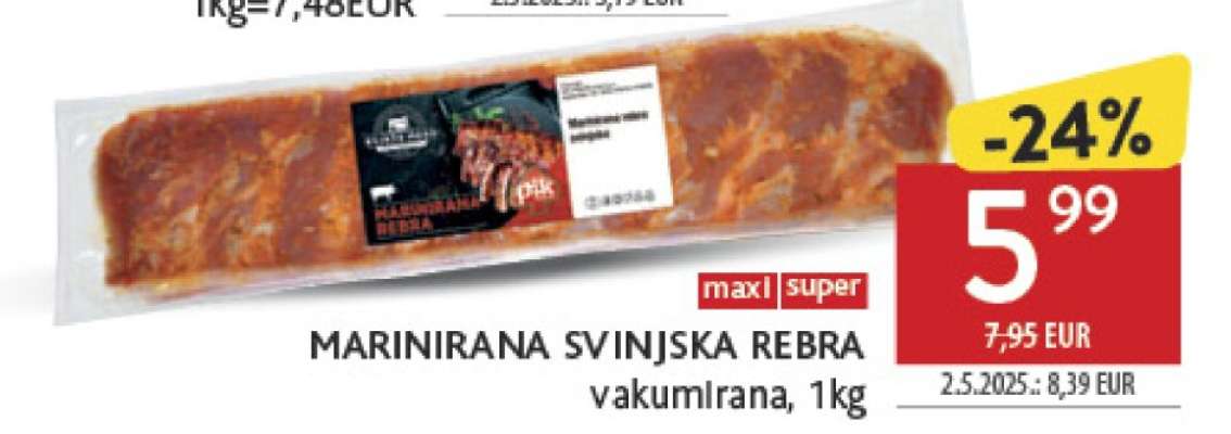 Marinirana svinjska rebra