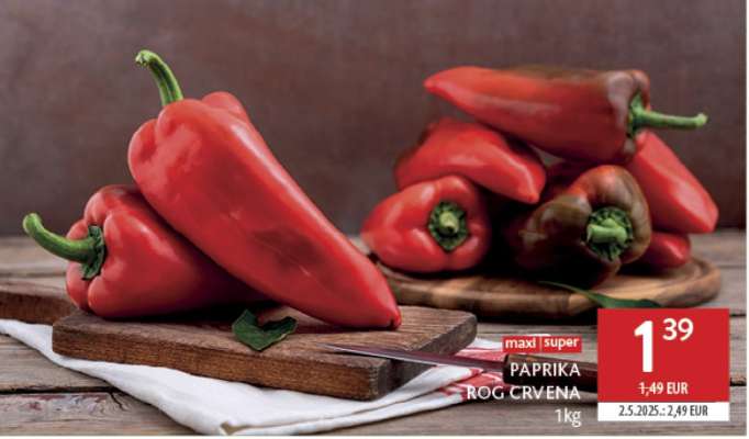 Paprika rog crvena