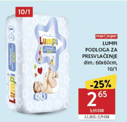 LUMPI podloga za presvlačenje
