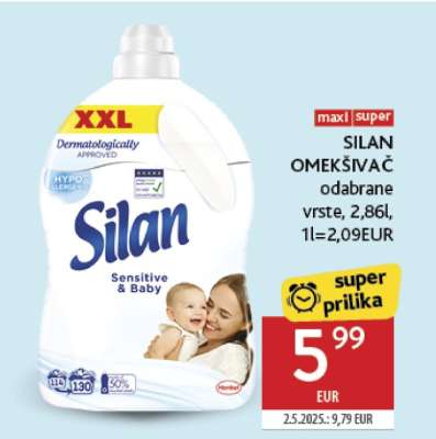 SILAN OMEKŠIVAČ odabrane vrste, 2,86l, 1l=2,09EUR