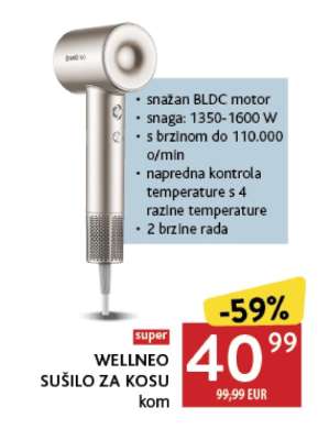 WELLNEO SUŠILO ZA KOSU