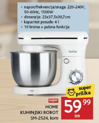 HOME KUHINJSKI ROBOT SM-2524, kom