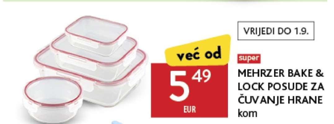 MEHRZER BAKE & LOCK POSUDE ZA ČUVANJE HRANE