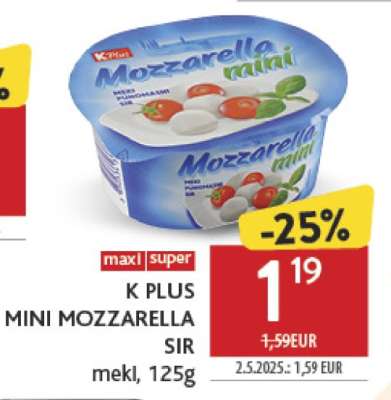 K PLUS MINI MOZZARELLA SIR