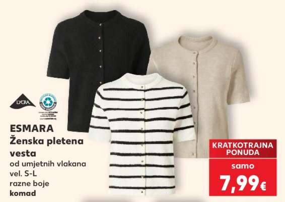ESMARA Ženska pletena vesta