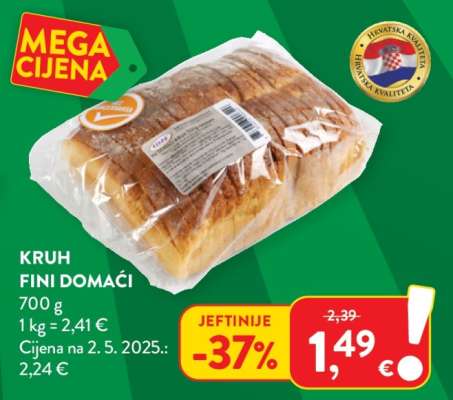 KRUH FINI DOMAĆI