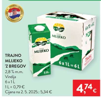 Trajno mlijeko ‘ z bregov