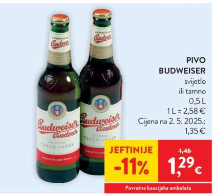 Pivo Budweiser