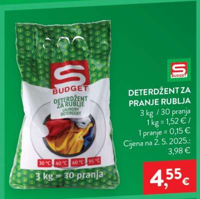 S Budget Deterdžent za pranje rublja