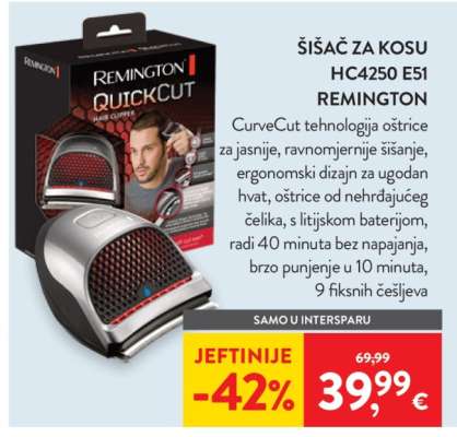 ŠIŠAČ ZA KOSU HC4250 E51 REMINGTON