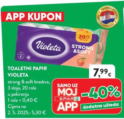 Toaletni papir Violeta