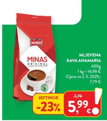 Mljevena kava Anamaria