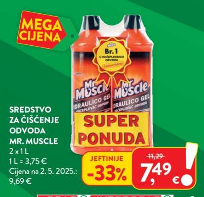 Sredstvo za čišćenje odvoda Mr Muscle