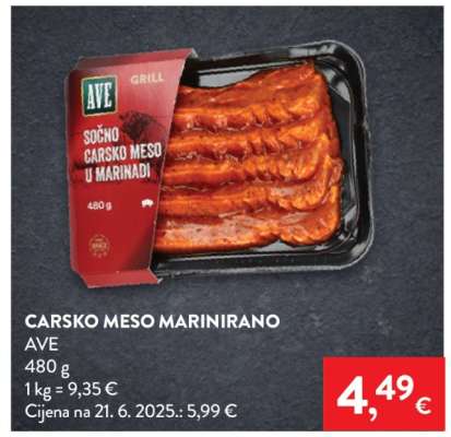 Carsko meso marinirano