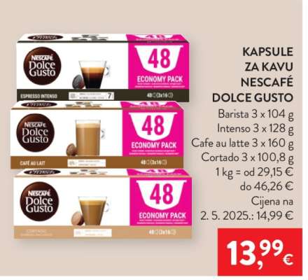 Kapsule za kavu Nescafé Dolce Gusto