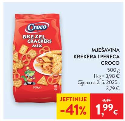 Mješavina krekerа i pereca Croco