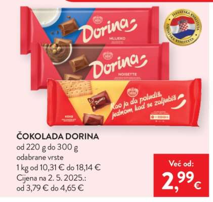 Čokolada Dorina