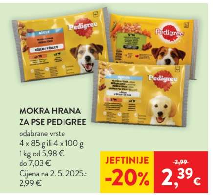 Mokra hrana za pse Pedigree