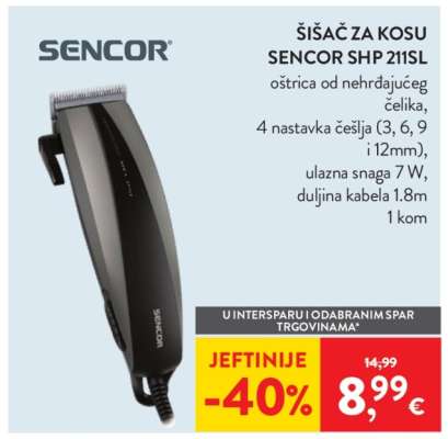 SENCOR SHP 211SL