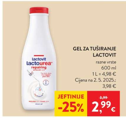 Gel za tuširanje Lactovit