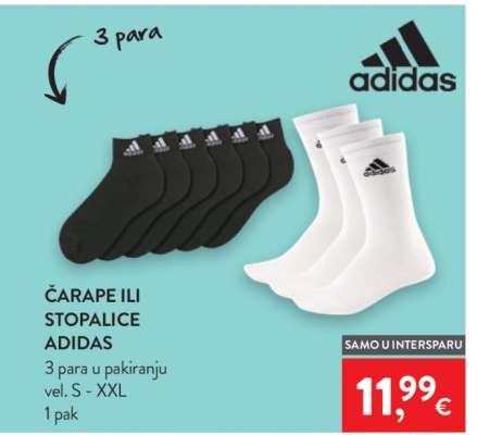 Čarape ili stopalice Adidas