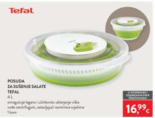POSUDA ZA SUŠENJE SALATE TEFAL