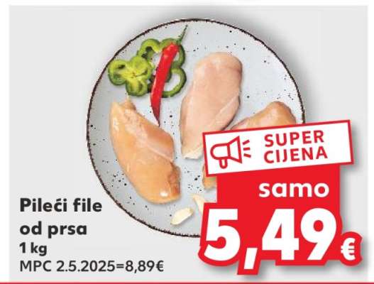 Pileći file od prsa 1 kg