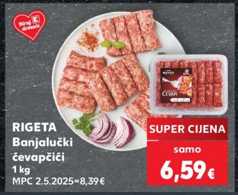 RIGETA Banjalučki ćevapčići 1 kg