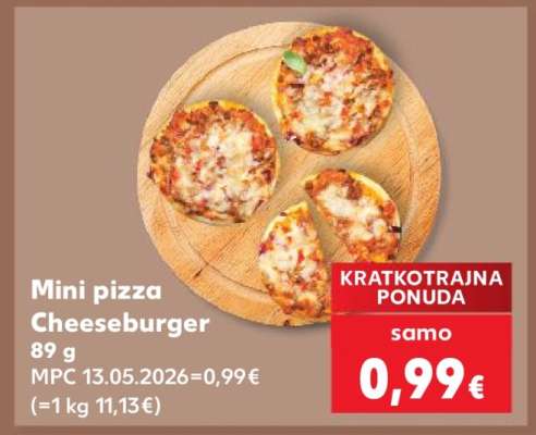 Mini pizza Cheeseburger