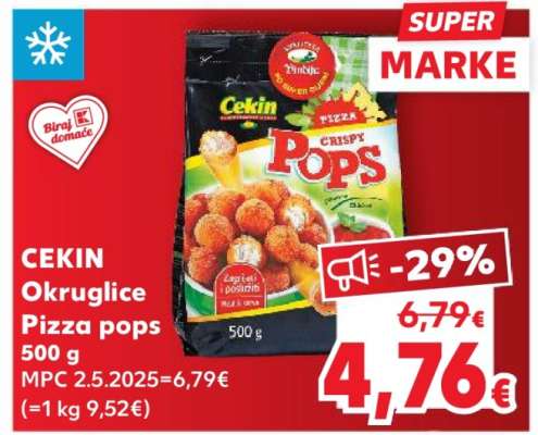 CEKIN Okruglice Pizza pops 500 g