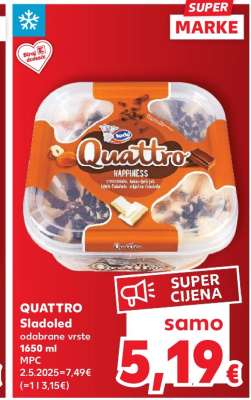 QUATTRO Sladoled odabrane vrste