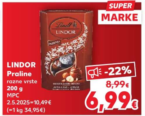 LINDOR Praline razne vrste