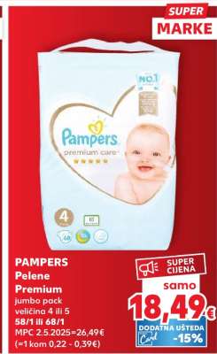 PAMPERS Pelene Premium