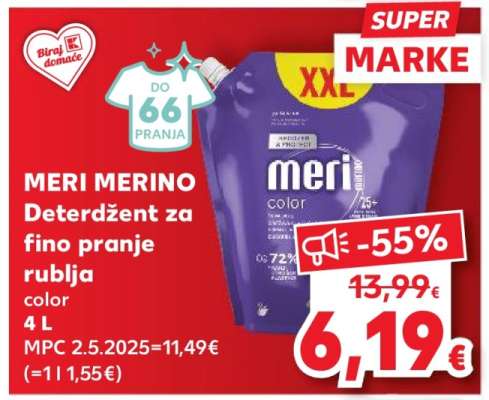 MERI MERINO Deterdžent za fino pranje rublja