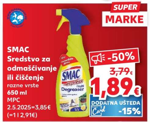 SMAC Sredstvo za odmašćivanje ili čišćenje