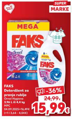 FAKS DETERDŽENT ZA PRANJE RUBLJA