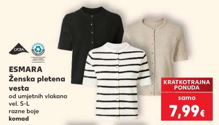 ESMARA Ženska pletena vesta