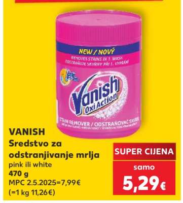 VANISH Sredstvo za odstranjivanje mrlja
