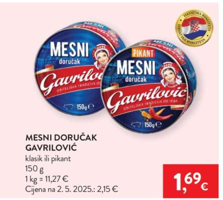 Mesni doručak Gavrilović