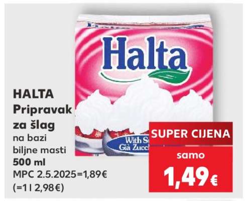 HALTA Pripravak za šlag