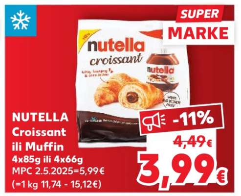 NUTELLA Croissant ili muffin